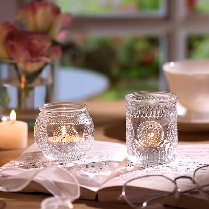 DARJEN 24Pcs Clear Votive Candle Holders - Image 6