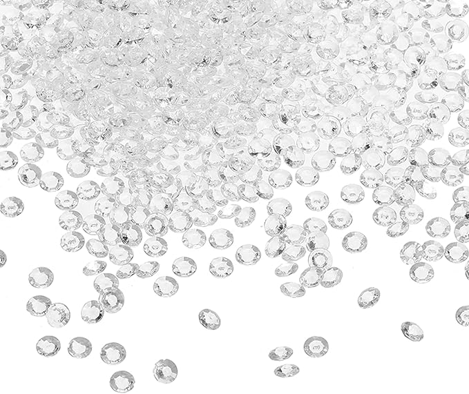PATIKIL 4000 Pcs Wedding Table Scatter Confetti Crystals 6mm Acrylic Diamonds by PATIKIL