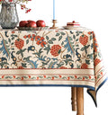 patdrea Designer Vintage Linen Long Tablecloth by Welcometopatdrea