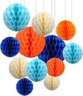 ZOOYOO 12Pcs 6" 10" Honeycomb Balls Decorations Hanging Tissue Paper Pom Poms by ZOOYOO