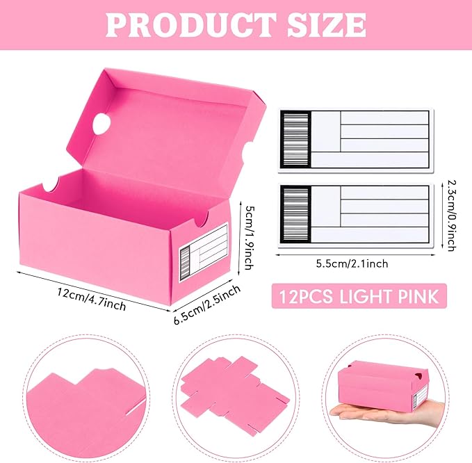 12 Sets Mini Shoe Gifts Boxes for Party Favors 4.7 x 2.5 x 2 Inch Sports Mini - Image 2