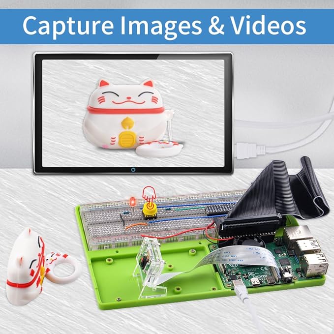 GeeekPi Complete Starter Kit for Raspberry Pi 4B, Python C Java Scratch Code - Image 2