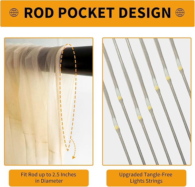 Champagne Tulle Backdrop Curtain - Image 6