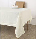 Solino Home Linen Ivory Tablecloth 52 x 52 Inch by SolinoHome