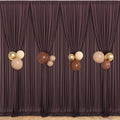 40 ft x 10 ft Wrinkle Free Brown Backdrop Curtain by Outpain