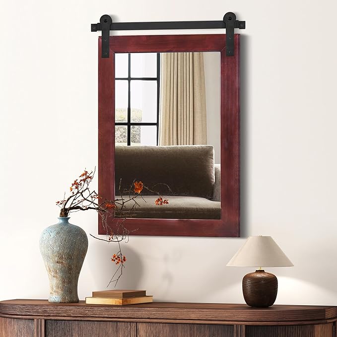 COGOOD Farmhouse Barn Door Mirror - Image 2