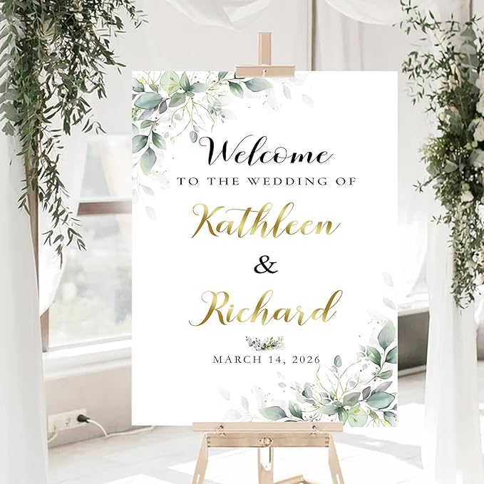 Welcome To Our Wedding Sign, Wedding Decorative Signage, Wedding Directional - Image 2
