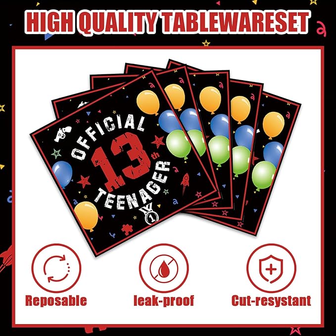 40Pcs 13th Birthday Decorations Officially a Teenager Party Decorations - Image 2