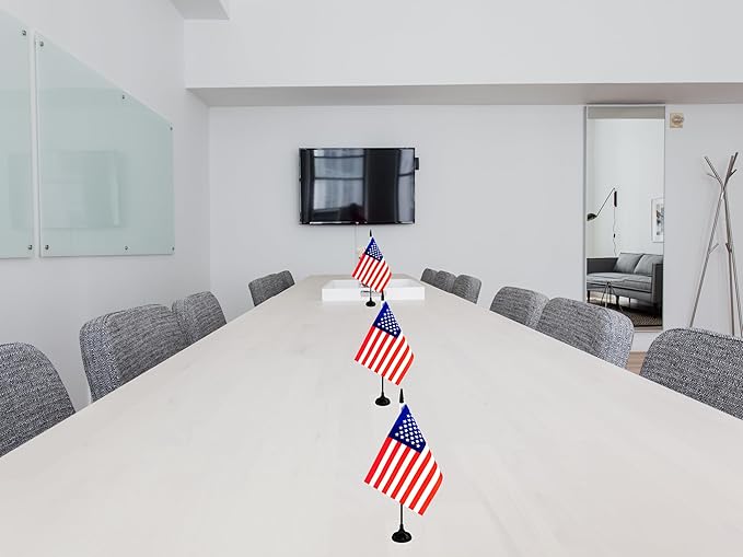 America USA Desk Flag, 12 Pack American Table Office Flag - Image 5