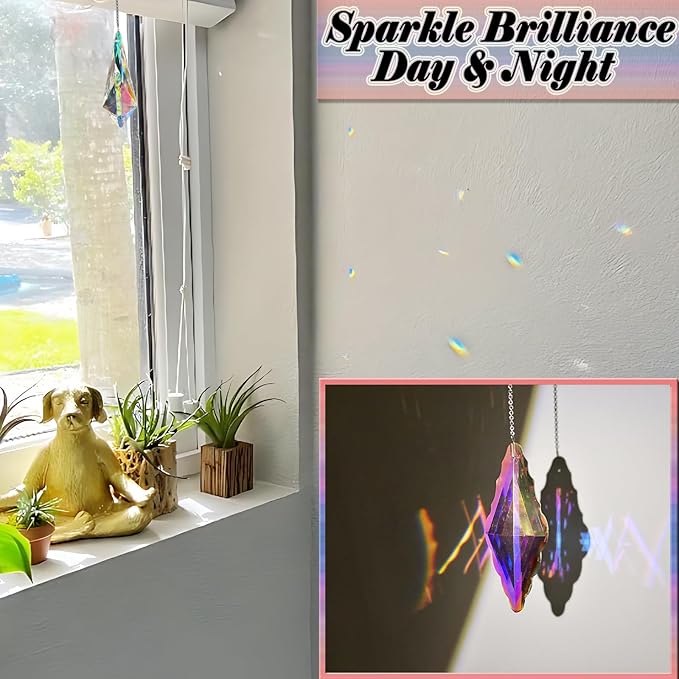 3PCS 5" Large Crystal Suncatcher Prisms - Image 4
