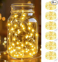 btfarm 6 Pack Fairy Lights Battery Operated, 7FT 20 LED Mini String Lights by btfarmdecorativelighting