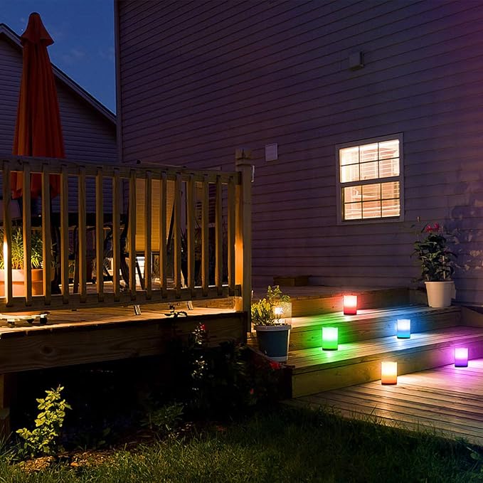 Enido Flameless Candles, Color Changing LED Candles Battery Operated Outdoor - Image 6