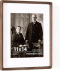 11x14 Wooden Picture Frames USA-Sourced Natural Walnut Solid Wood Photo Frame by Dreamland