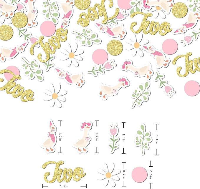 220PCS Two Silly Goose Birthday Decorations - Image 2