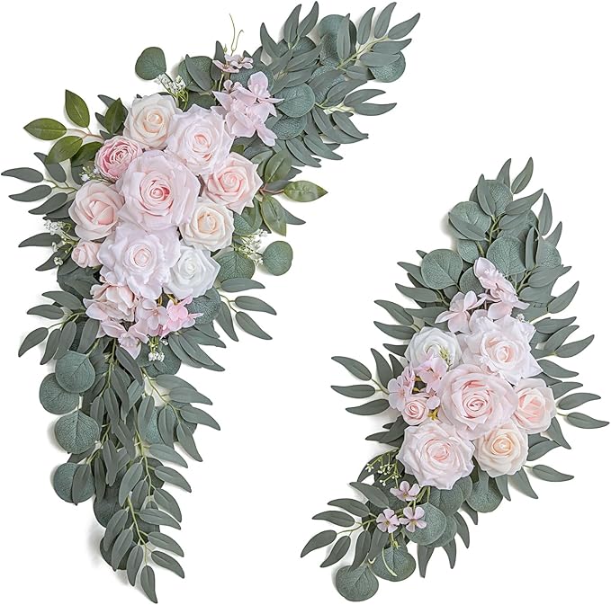 Pink Wedding Arch Flowers Set of 2 by Love%C2%A0Every%C2%A0Bit%C2%A0of%C2%A0Life