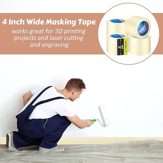 Masking Tape Bulk General Purpose Masking Painting Tape 55 Yards - Image 7