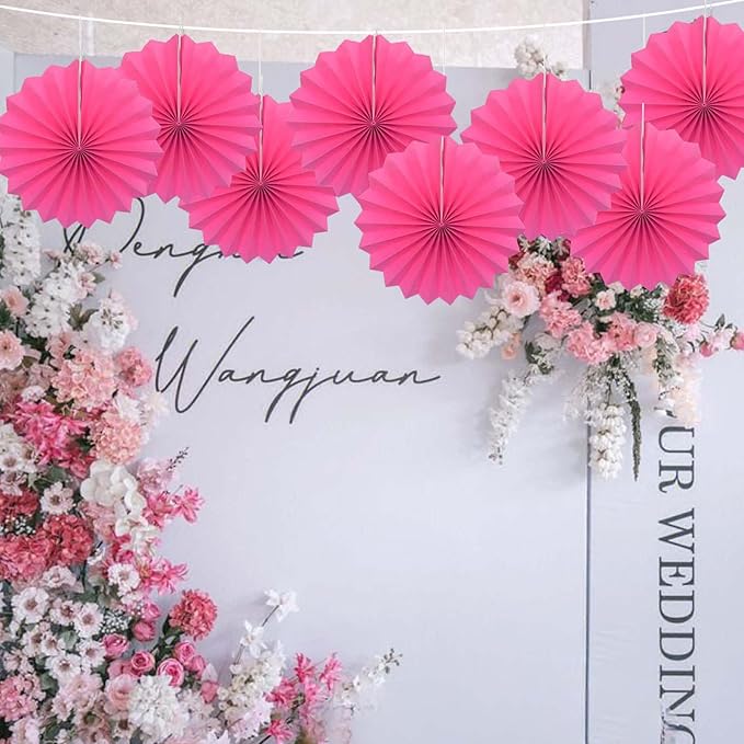 Red Graduation Party Decor, Girls Party Decorations, Party Supplies Party Fans - Image 4