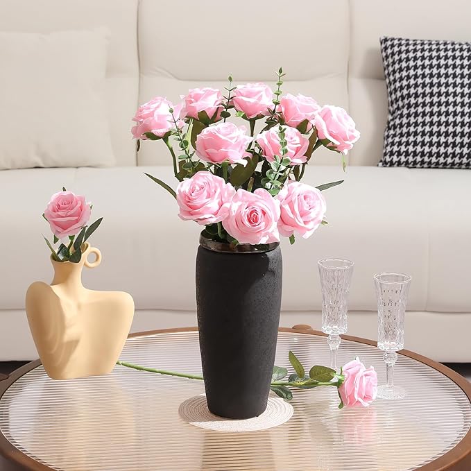 Tifuly Pink Roses Artificial Flowers - Image 6