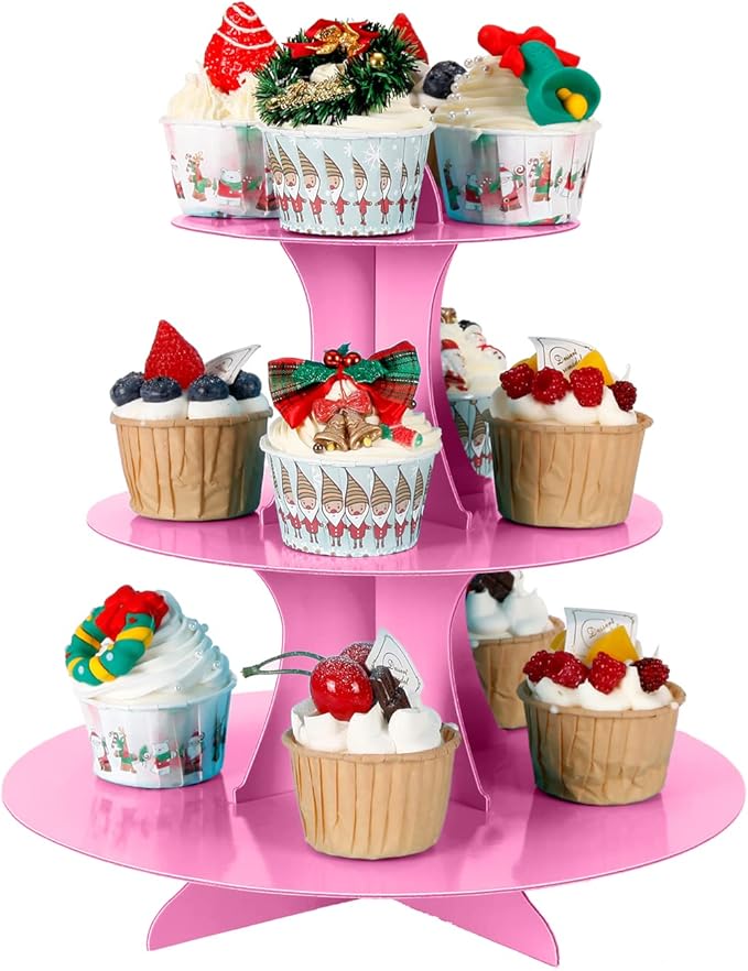 3-Tier Cupcake Stand, Cake Stand holder, Tiered DIY Cupcake Stand Tower - Image 3