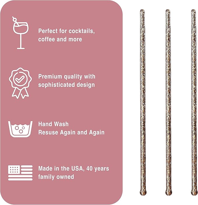 Coffee and Cocktail Stirrers, Reusable Plastic Drink Stirrer Sticks, 100 Ball - Image 3