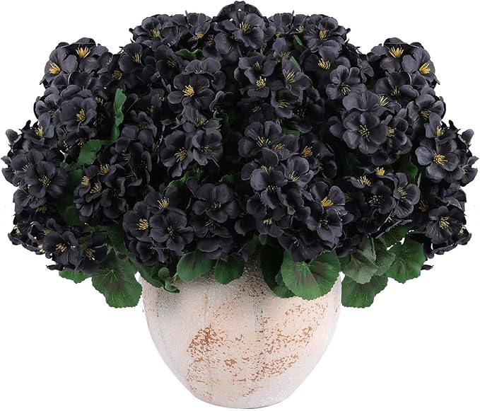 Hananona 6 Pcs Artificial Geranium Flowers - Image 9