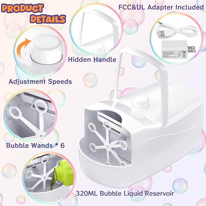 Bubble Machine, Automatic Bubble Blower - Image 3