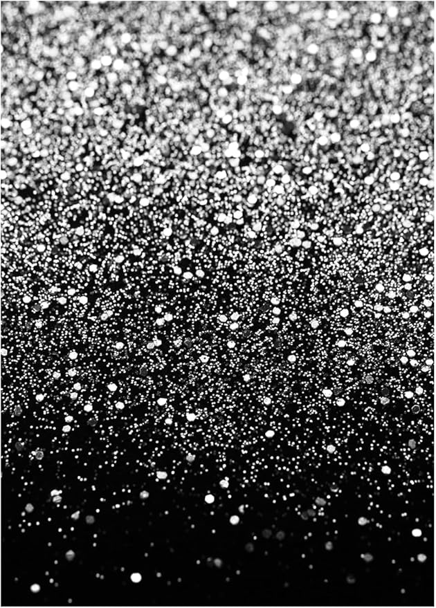WOLADA Black and Silver Backdrop Silver Glitter Backdrop by WOLADAPhotographyBackdrop