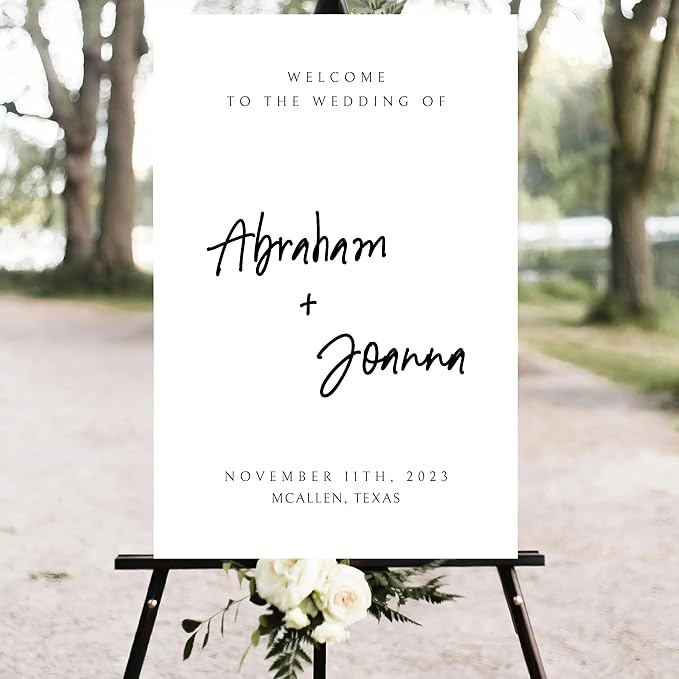Wedding Welcome Sign, Wedding Welcome, Calligraphy Welcome sign - Image 4