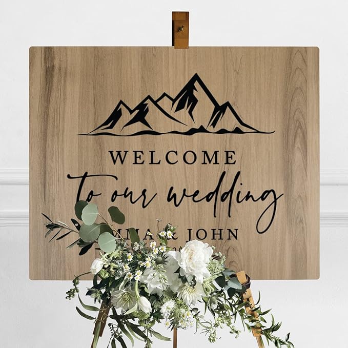 Andaz Press Large Wooden Welcome Sign - Image 3