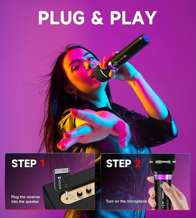 Wireless Microphone, Rechargeable Wireless Microphones - Image 6
