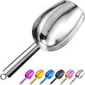 Metal Ice Scoop 6 Oz, Small Stainless Steel Ice scooper by Sanhaipen