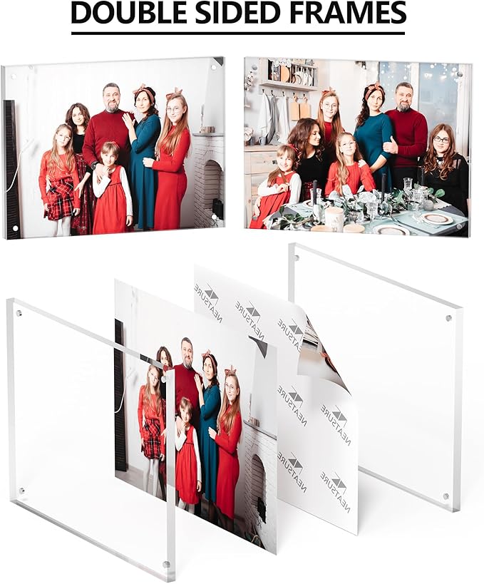 6x8 Acrylic Picture Frame 1 Pack, Desktop Display Decor Gift - Image 2
