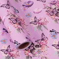 Aimyoo Gothic Wrapping Paper Roll, 17 Inch X 33 Feet Skull Floral Butterfly by Aimyoo