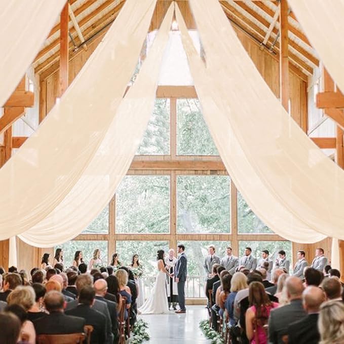 MODFUNS Champagne Ceiling Drapes - Image 2