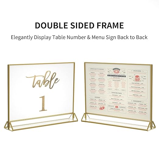 NIUBEE 6Pack 11 x 8.5 Acrylic Sign Holder - Image 5