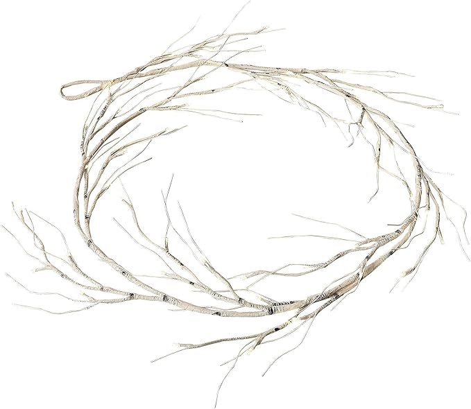 Hairui Birch Garland with Lights 6FT 48 LED Battery Operated, Lighted Twig Vine - Image 9