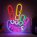 Good Vibes Neon Sign, Yeah Good Vibes Neon Sign by HOSITARK