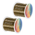 2-Rolls 0.4mm Jewelry Wire, 26 Gauge 328FT Craft Wire Copper Beading Wire by MMETERXITY
