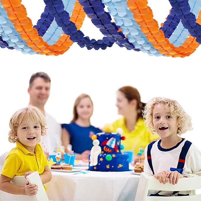 Light-Navy Blue Orange Party-Decorations - Image 6