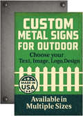 Custom Metal Signs By DC for Outdoor Use – Heavy Duty 1mm Thick Personalized by DreamController