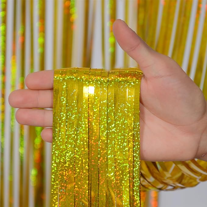 Foil Fringe Curtains Happy Retirement Decorations - Image 2