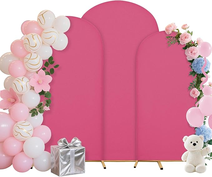 Wedding Arch Covers Arch Backdrop Cover Arch Stand Covers 7.2FT 6.6FT 6FT Set by Unknown