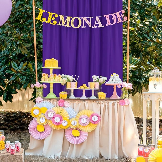 DWCN 10x8 FT Purple Backdrop Curtains - Image 6