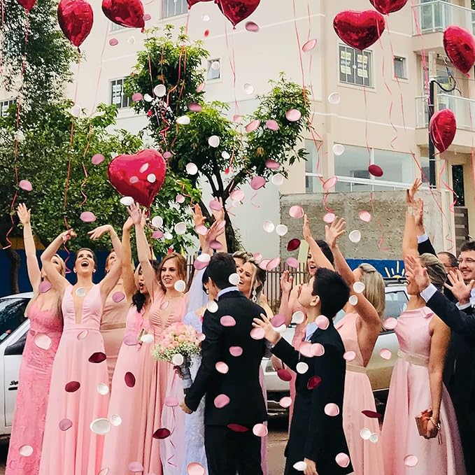 Serwalin 500pcs Silk Rose Petals Artificial Flowers Petals - Image 8