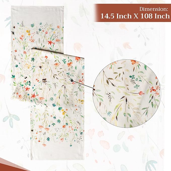 Maison d' Hermine Table Runner 100% Cotton Double Layer Table Runners 108 - Image 4