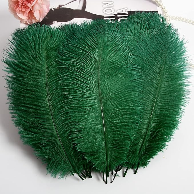 THARAHT 24pcs Ostrich Feathers Natural Bulk 10-12Inch 25cm-30cm - Image 4