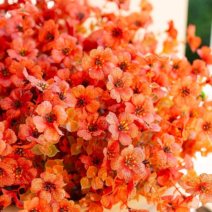 HyeFlora Artificial Fall Flowers Faux Mums - Image 8