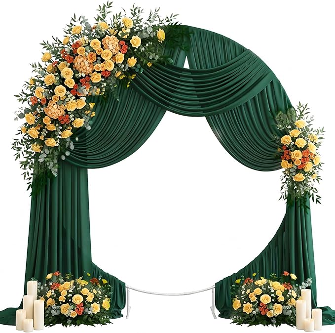 Wedding Arch Draping Fabric 29" x 19Ft Sheer Drapes by IONTACH