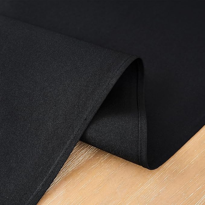 2 Pack Black Small Short Table Runner 12 x 48 Inch Solid Color Runners Coffee - Image 5