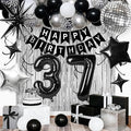 37th Birthday Decorations for Men Women, Fringe Curtains Kit by Birthdaypartyexpert